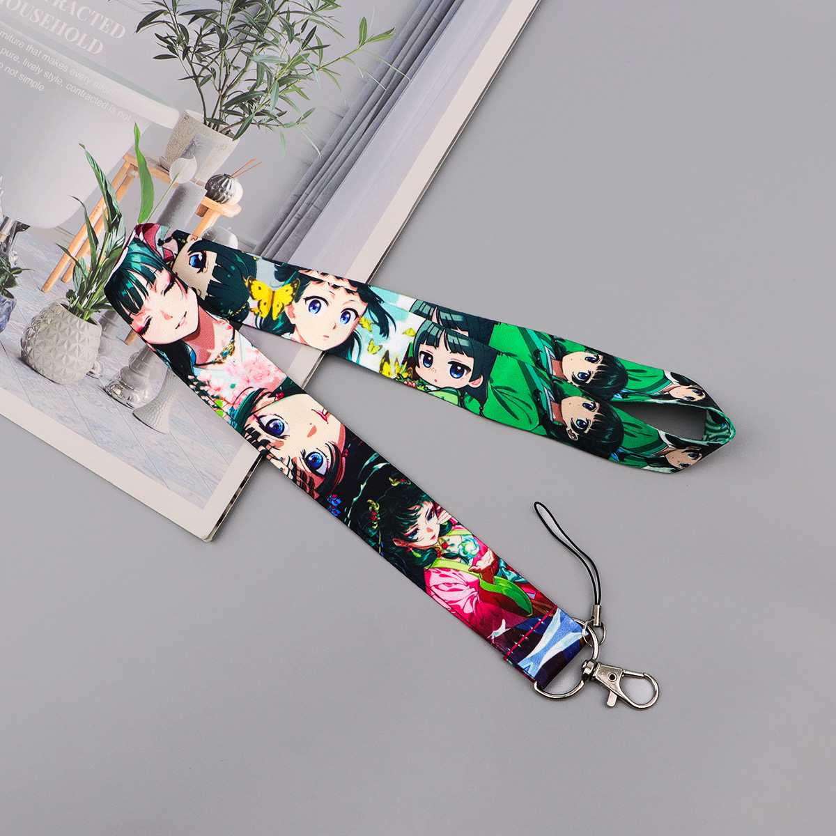귀여운 애니메이션 소녀 끈 목 스트랩 카드 홀더 키 I - Travel Accessories To Gift 리뷰 및 가격