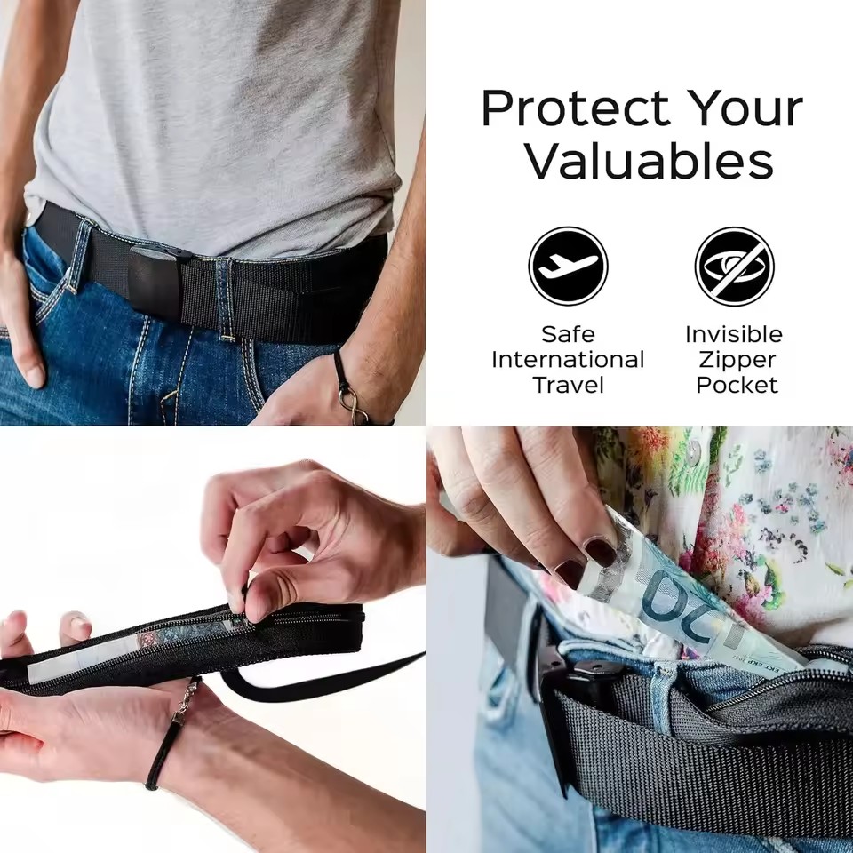 남성용 새로운 A 여행용 현금 도난 방지 벨트, 비밀  - Money Belt Hidden 리뷰 및 가격