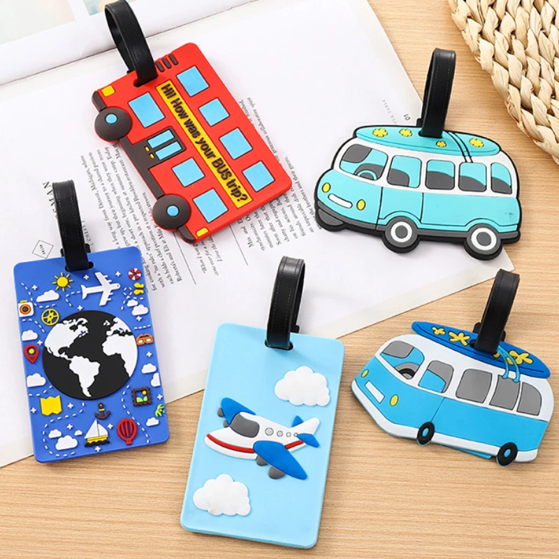 귀여운 만화 자동차 PVC 실리콘 수하물 태그 여행 수 - Travel Accessories International 리뷰 및 가격
