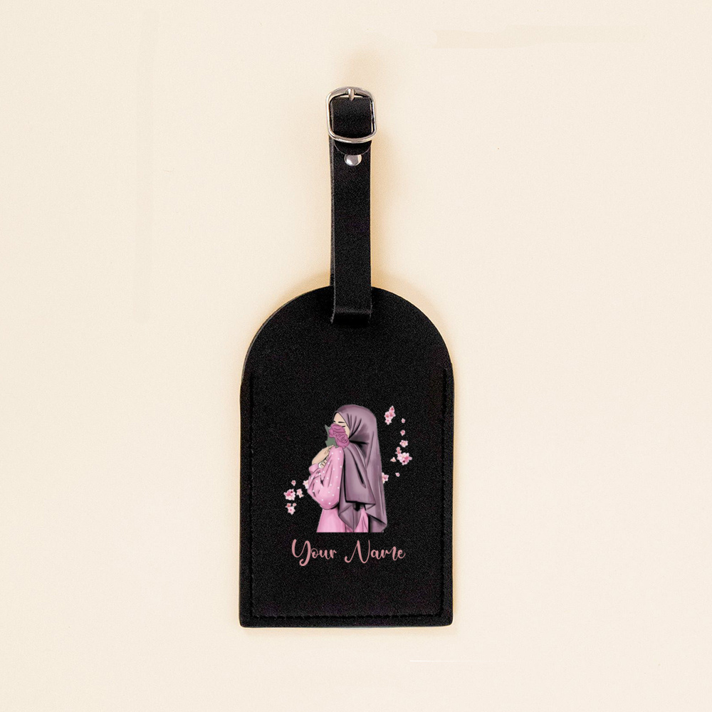 이름 있는 맞춤형 히자비 여아용 가죽 수하물 태그, 여 - Travel Accessories Gifts For Her 리뷰 및 가격