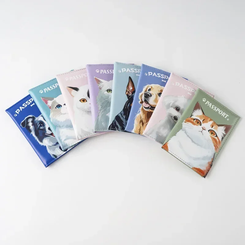 귀여운 만화 고양이 개 인쇄 다기능 여권 가방 인쇄 여 - Travel Accessories Dog 리뷰 및 가격