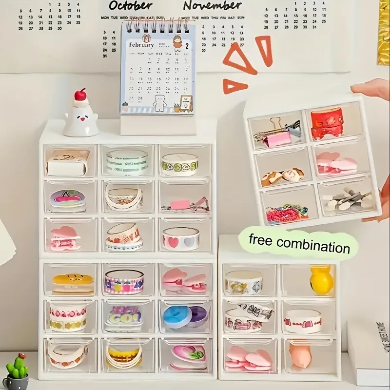 1pc 방진 멀티 그리드 데스크탑 서랍 정리함 - 보석 - Accessories Travel Jewelry Box 리뷰 및 가격