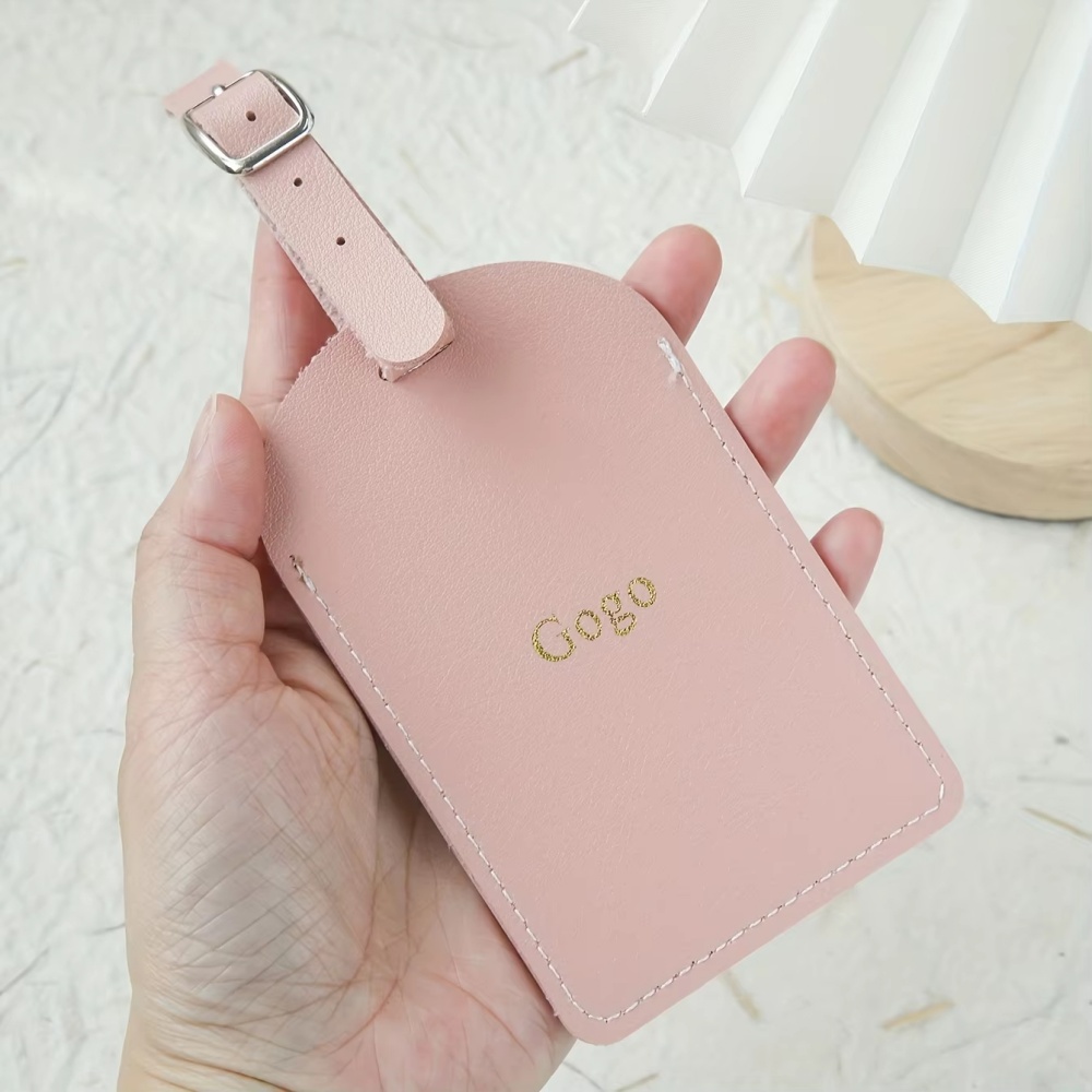 맞춤형 개인 이름 은색/금색 모노그램 비건 가죽 수하물 - Travel Accessories International 리뷰 및 가격