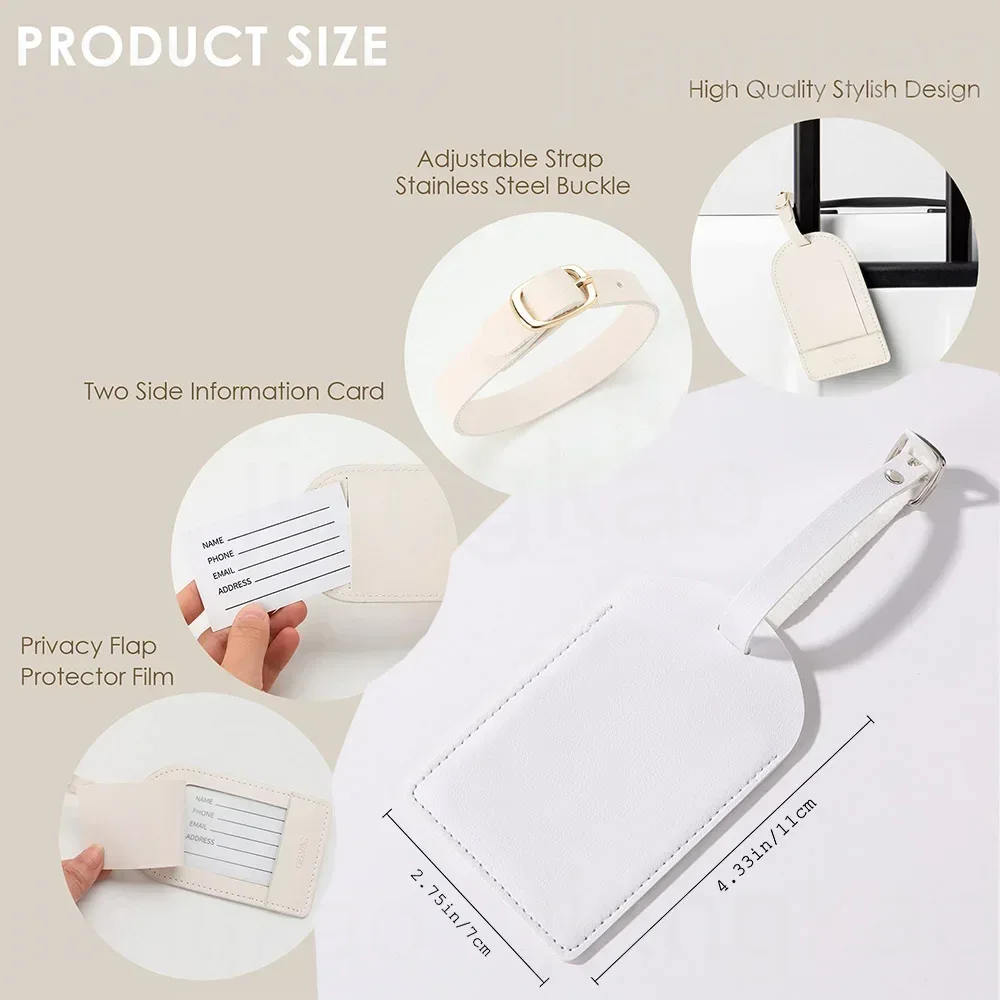개인화 된 PU 수하물 태그 꽃 편지 이름 가방 라벨  - Travel Accessories Gifts For Her 리뷰 및 가격
