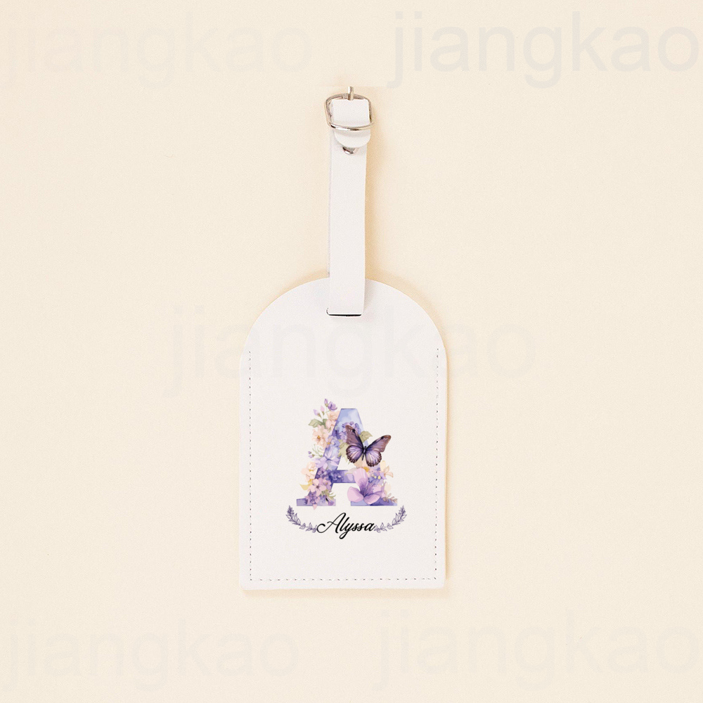 개인화 된 PU 수하물 태그 꽃 편지 이름 가방 라벨  - Travel Accessories Gifts For Her 리뷰 및 가격