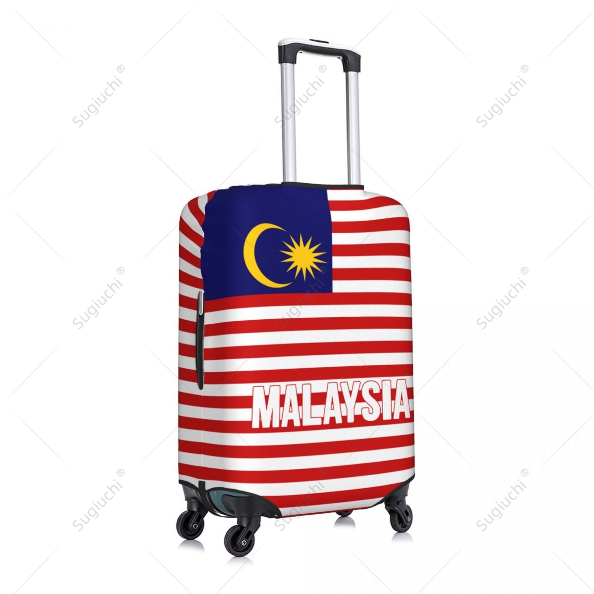말레이시아 국기 수하물 커버 가방 탄성 먼지 케이스 여 - Travel Accessories Malaysia 리뷰 및 가격