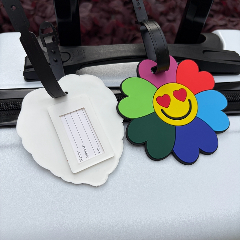 1/2개 꽃과 녹색 잎사귀 모양 수하물 태그 여행 탑승 - Travel Accessories International 리뷰 및 가격