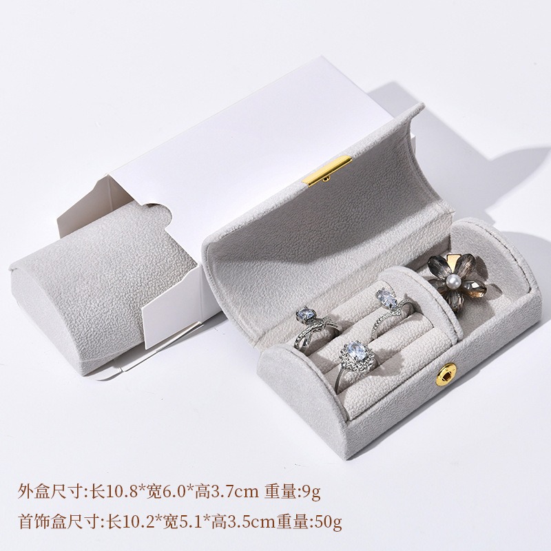 휴대용 벨벳 보석함 작은 정리함 반지 귀걸이 보석 보관 - Accessories Travel Jewelry Box 리뷰 및 가격