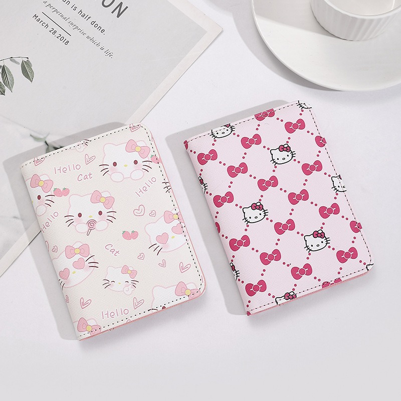 헬로 키티 여성 여권 커버 PU 가죽 다기능 신용 카드 - Qantas Travel Accessories 리뷰 및 가격