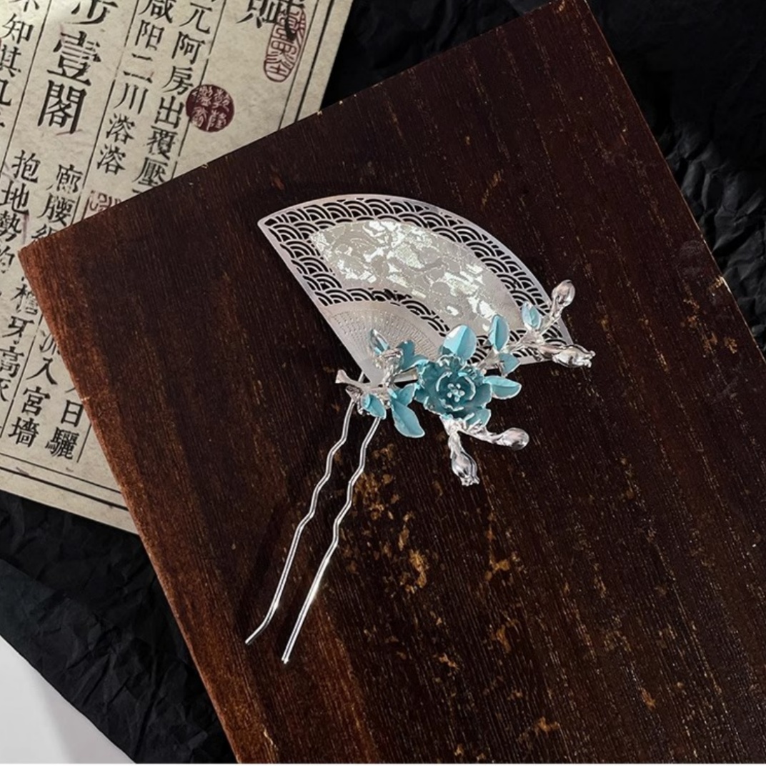새로운 중국식 부채 모양 머리핀, 정교하고 가벼운 럭셔 - Travel Accessories Luxury 리뷰 및 가격