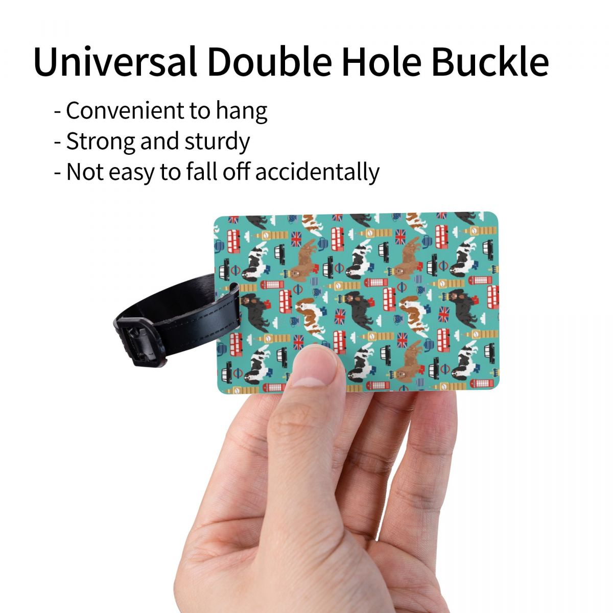 맞춤형 카발리에 킹 찰스 스패니얼 런던 수하물 태그,  - Travel Accessories London 리뷰 및 가격