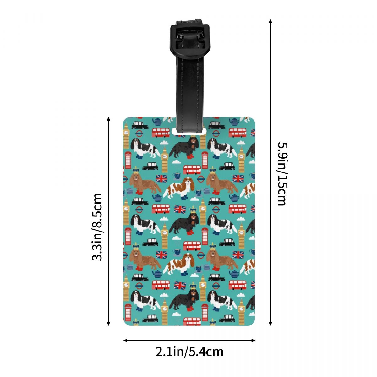 맞춤형 카발리에 킹 찰스 스패니얼 런던 수하물 태그,  - Travel Accessories London 리뷰 및 가격