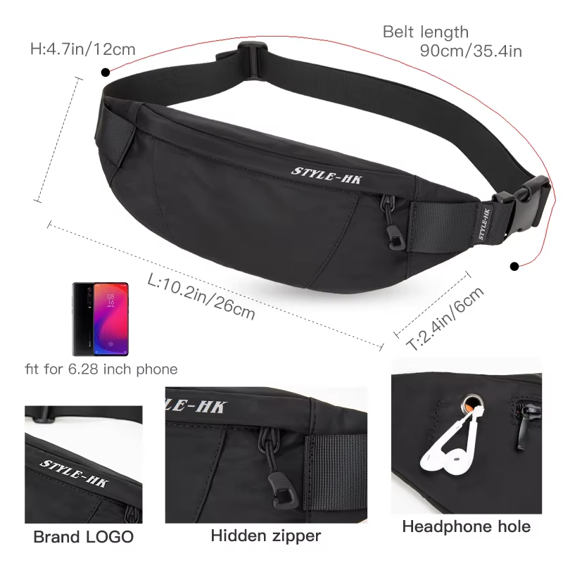 영웅적인 기사 스타일 고품질 허리팩 남성 캐주얼 야외  - Travel Accessories For Men 리뷰 및 가격